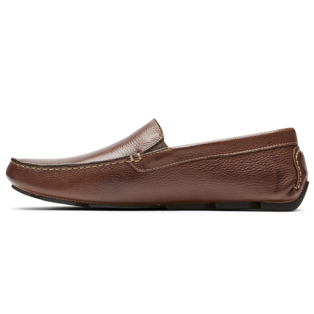 Rockport Boat Shoes For Mens Brown - Rhyder Venetian - SQ1273408